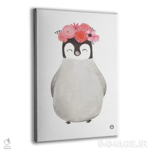 تابلو دکوراتیو کاغذ پنگوئن اثر کریتینگ تارین - نمای پرسپکتیو محصول