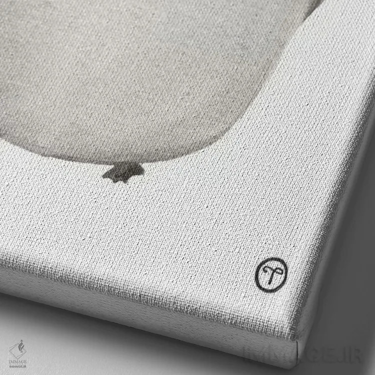 تابلو دکوراتیو کاغذ پنگوئن اثر کریتینگ تارین - نمای نزدیک بافت بوم