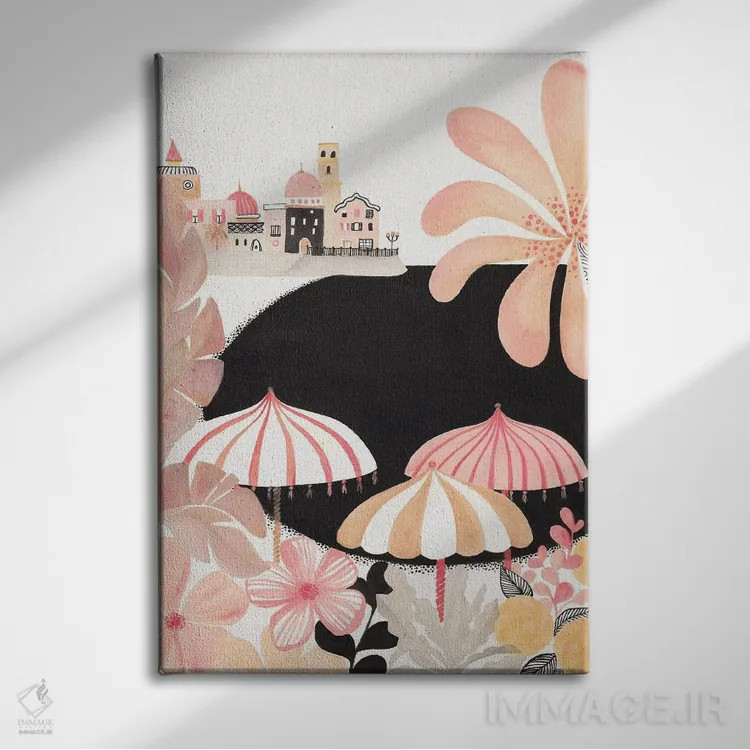 تابلو دکوراتیو ساحل آمالفی اثر کریتینگ تارین - نمای روبهرو روی دیوار