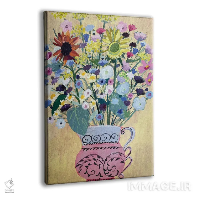 تابلو مدرن ابرشکوفه اثر شارلوت هاردی - نمای پرسپکتیو محصول