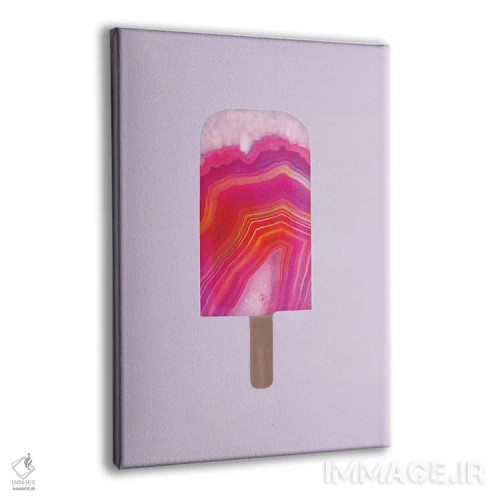 تابلو مینیمال بستنی یخی اگات اثر امانوئلا کاراتونی - نمای پرسپکتیو محصول