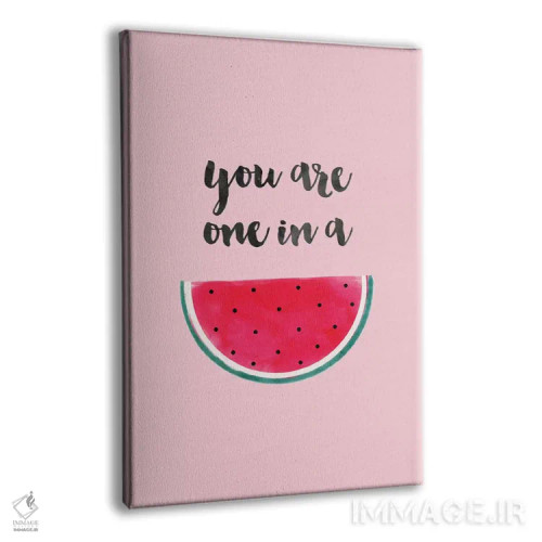 تابلو مینیمال تو خاص هستی مثل یک در هندوانه! اثر امانوئلا کاراتونی - نمای پرسپکتیو محصول