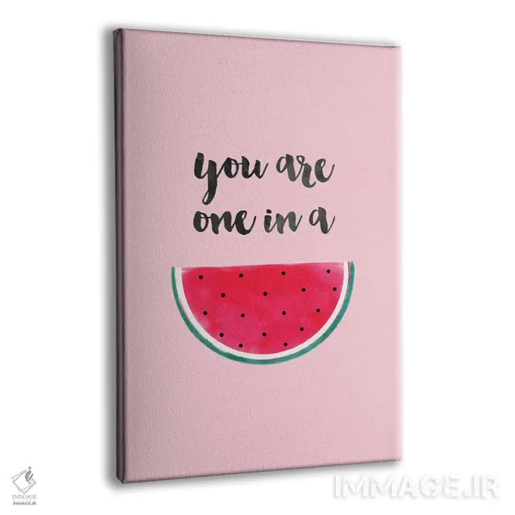 تابلو مینیمال تو خاص هستی مثل یک در هندوانه! اثر امانوئلا کاراتونی - نمای پرسپکتیو محصول