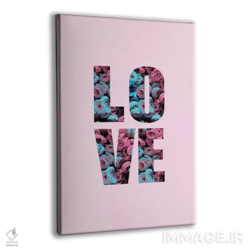 تابلو دکوراتیو عشق گل دار اثر امانوئلا کاراتونی - نمای پرسپکتیو محصول