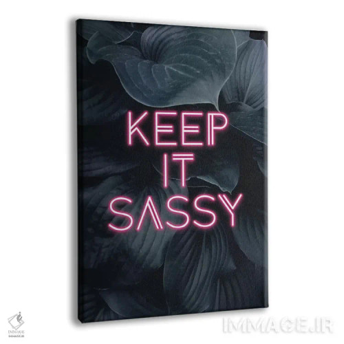 تابلو دکوراتیو با اعتمادبه نفس بمان اثر امانوئلا کاراتونی - نمای پرسپکتیو محصول