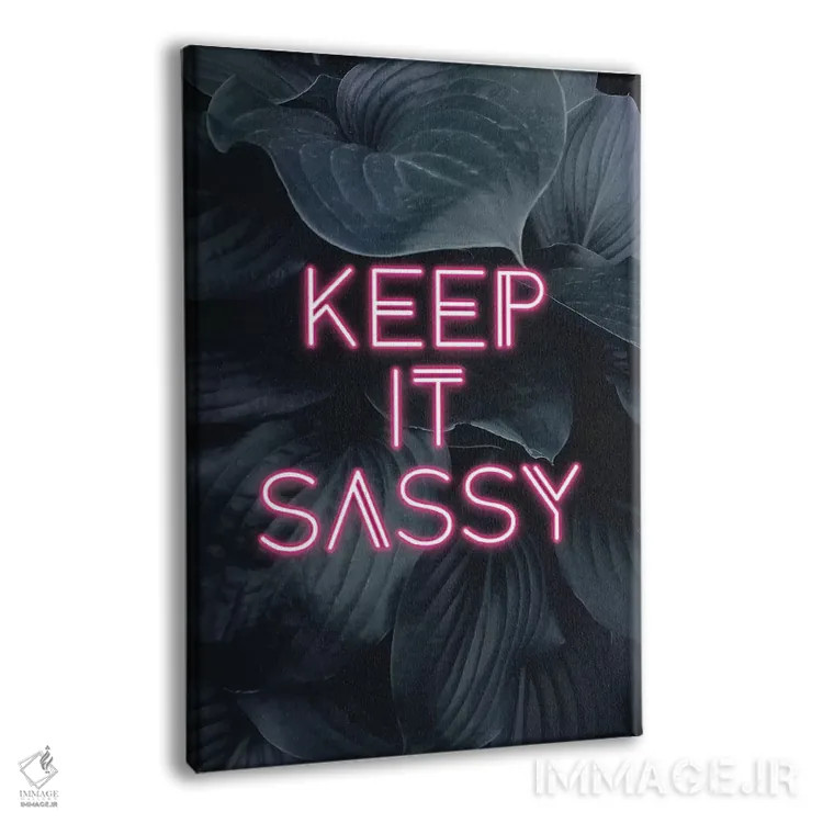 تابلو دکوراتیو با اعتمادبه نفس بمان اثر امانوئلا کاراتونی - نمای پرسپکتیو محصول