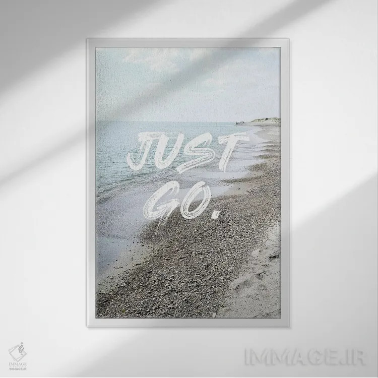 تابلو دکوراتیو فقط برو اثر امانوئلا کاراتونی - نمای قابدار سفید