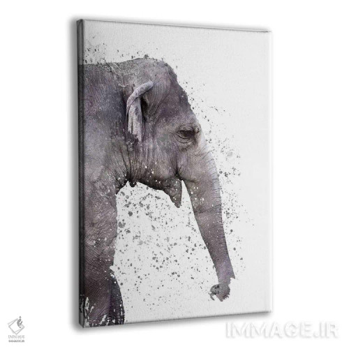 تابلو دکوراتیو فیل بزرگ اثر امانوئلا کاراتونی - نمای پرسپکتیو محصول