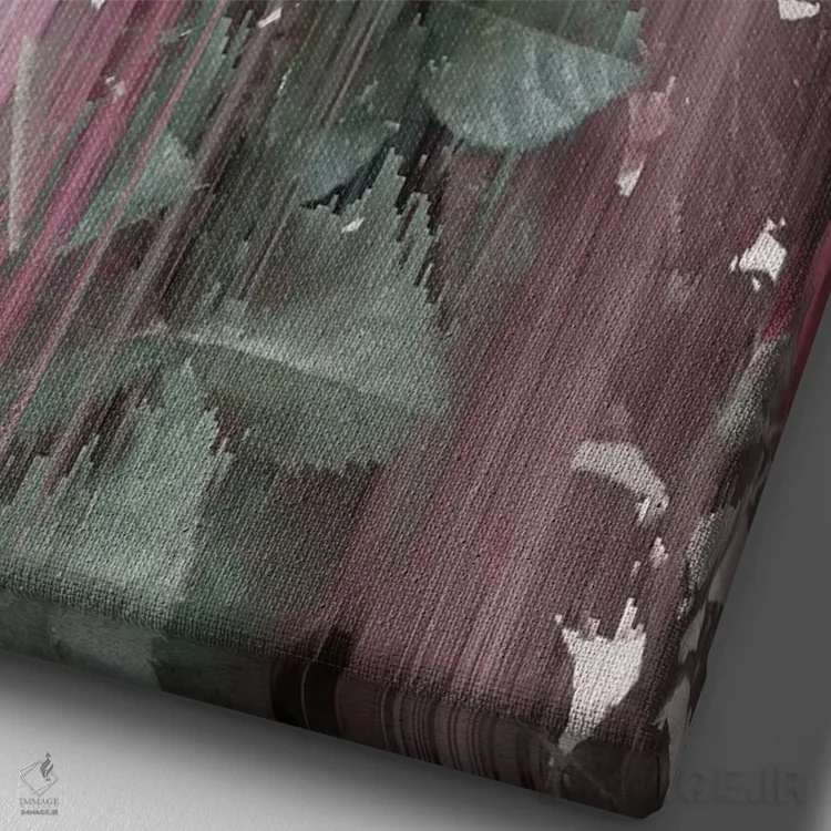 تابلو دکوراتیو رز تمام روز اثر امانوئلا کاراتونی - نمای نزدیک بافت بوم