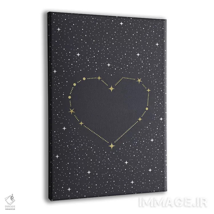تابلو دکوراتیو صور فلکی قلب اثر امانوئلا کاراتونی - نمای پرسپکتیو محصول