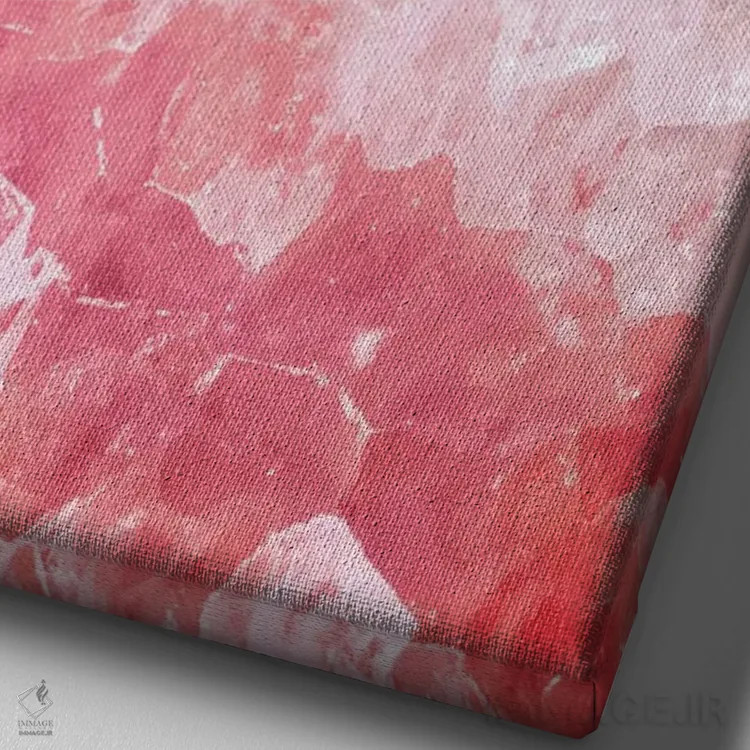 تابلو دکوراتیو اگات مرجانی زنده اثر امانوئلا کاراتونی - نمای نزدیک بافت بوم