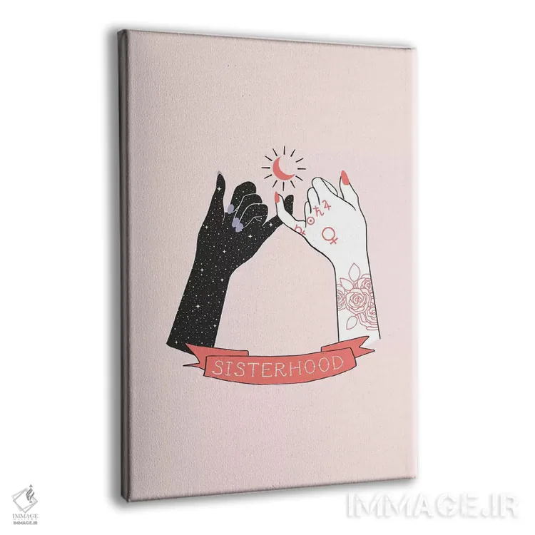 تابلو دکوراتیو خواهرانگی اثر امانوئلا کاراتونی - نمای پرسپکتیو محصول