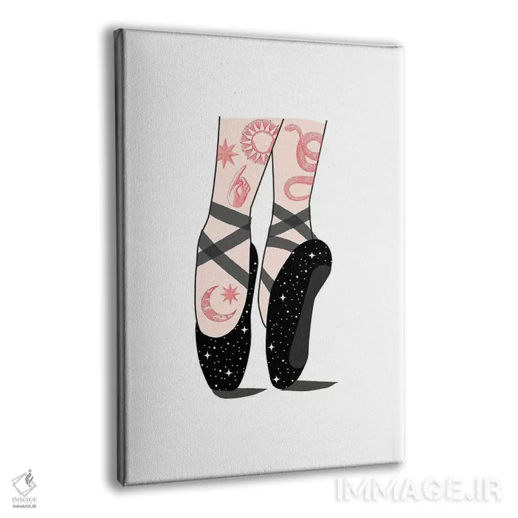 تابلو دکوراتیو باله فضایی اثر امانوئلا کاراتونی - نمای پرسپکتیو محصول