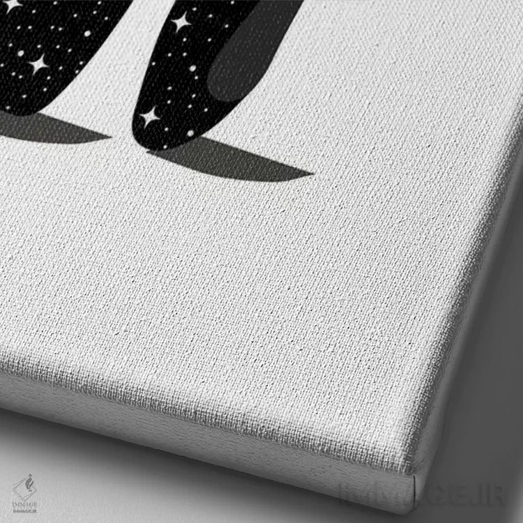 تابلو دکوراتیو باله فضایی اثر امانوئلا کاراتونی - نمای نزدیک بافت بوم