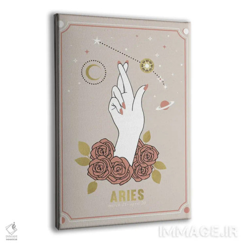 تابلو دکوراتیو برج حمل اثر امانوئلا کاراتونی - نمای پرسپکتیو محصول