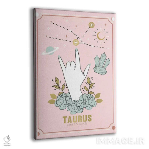 تابلو دکوراتیو برج ثور اثر امانوئلا کاراتونی - نمای پرسپکتیو محصول