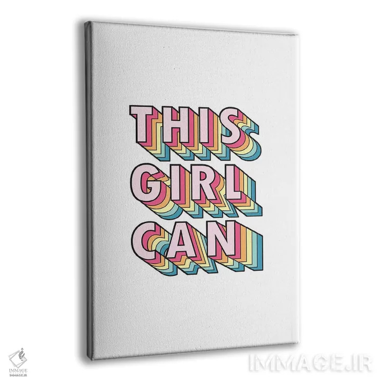 تابلو دکوراتیو این دختر می تواند اثر امانوئلا کاراتونی - نمای پرسپکتیو محصول