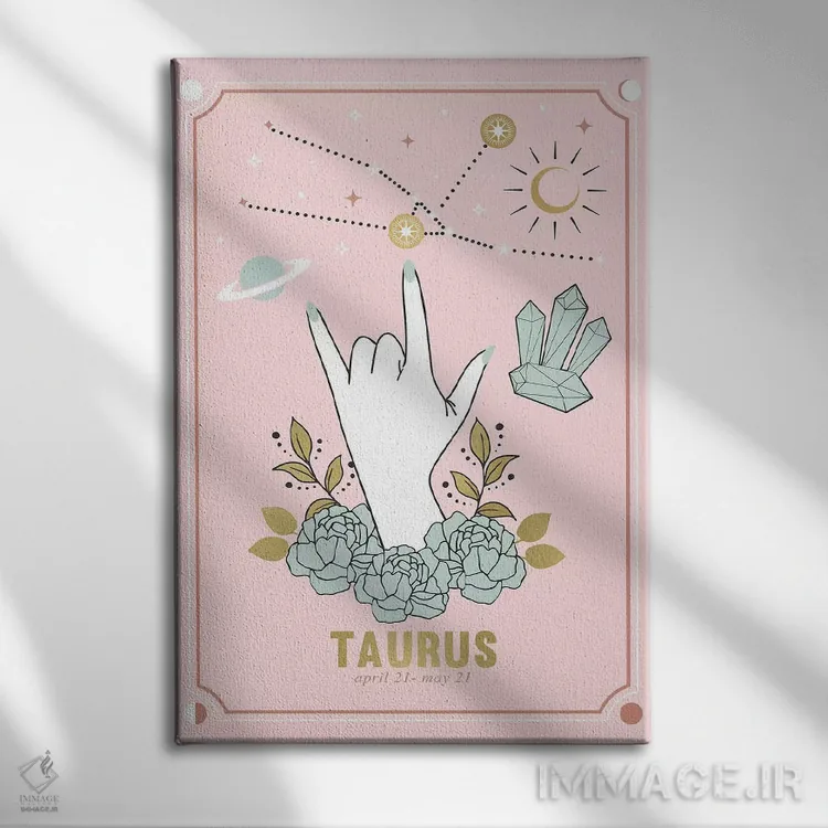 تابلو دکوراتیو برج ثور اثر امانوئلا کاراتونی - نمای روبهرو روی دیوار