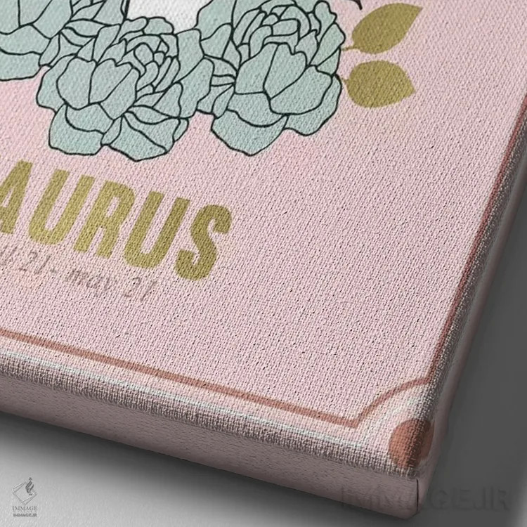 تابلو دکوراتیو برج ثور اثر امانوئلا کاراتونی - نمای نزدیک بافت بوم