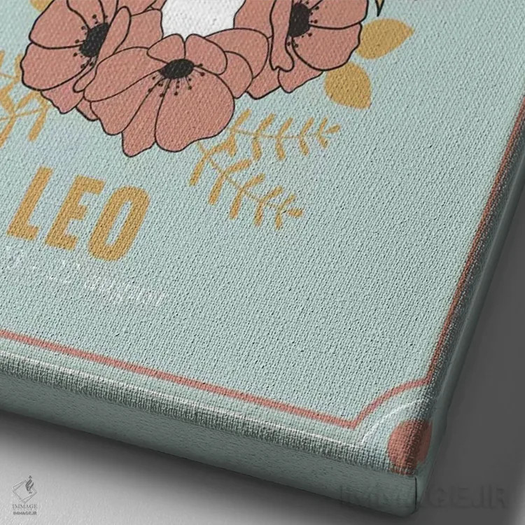 تابلو دکوراتیو برج اسد اثر امانوئلا کاراتونی - نمای نزدیک بافت بوم