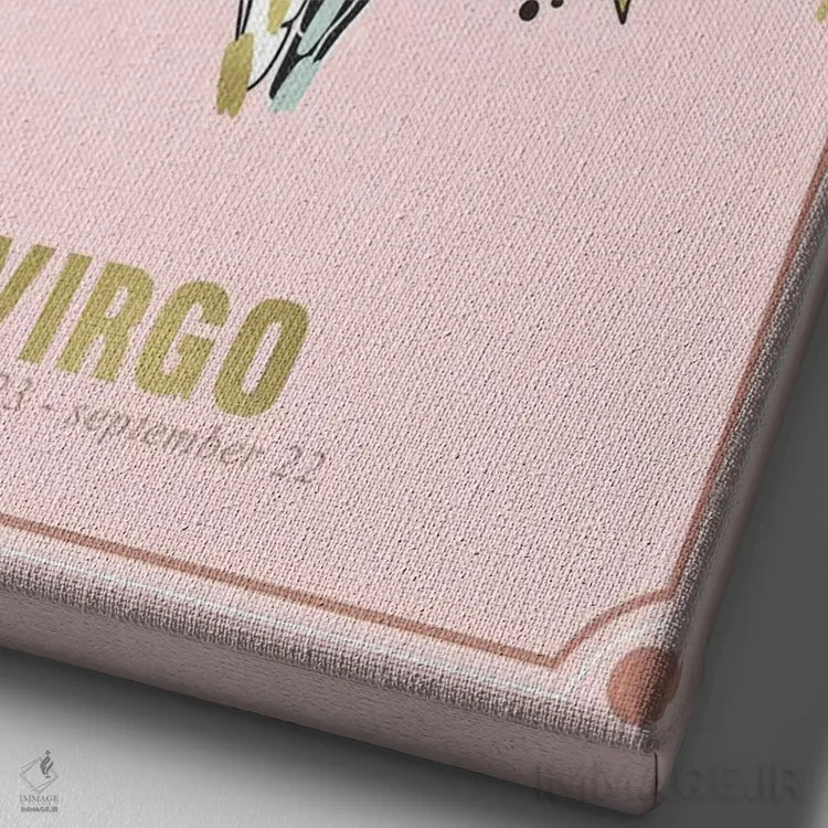 تابلو دکوراتیو برج سنبله اثر امانوئلا کاراتونی - نمای نزدیک بافت بوم