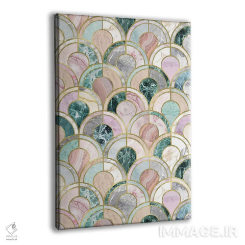 تابلو مدرن تکه کاری های مرمر اثر امانوئلا کاراتونی - نمای پرسپکتیو محصول