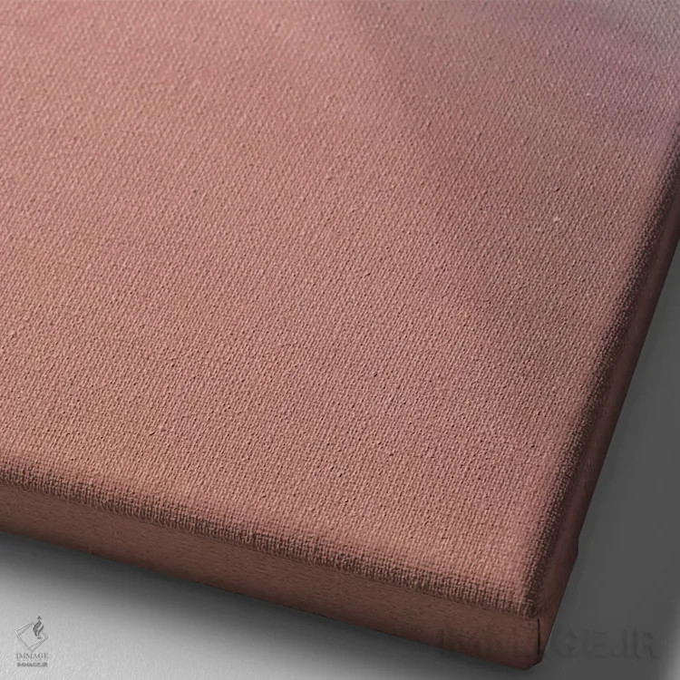 تابلو دکوراتیو اقیانوس صورتی وحشی اثر امانوئلا کاراتونی - نمای نزدیک بافت بوم