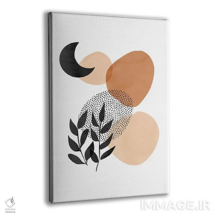 تابلو مینیمال زیر ماه اثر امانوئلا کاراتونی - نمای پرسپکتیو محصول