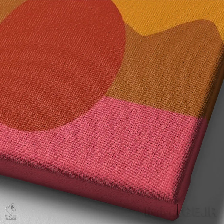 تابلو مینیمال تپه های ماه گون اثر امانوئلا کاراتونی - نمای نزدیک بافت بوم