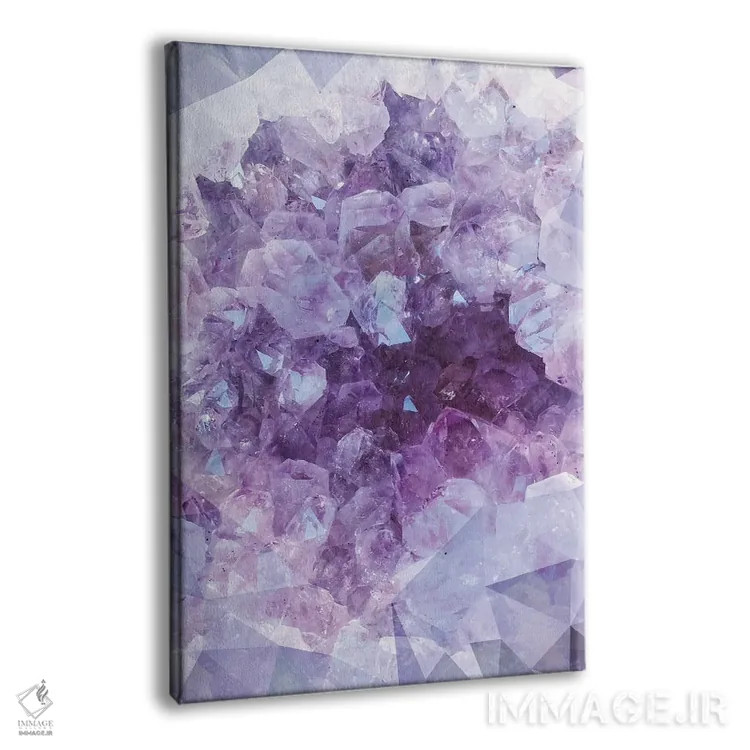 تابلو انتزاعی سنگ قیمتی کریستال اثر امانوئلا کاراتونی - نمای پرسپکتیو محصول