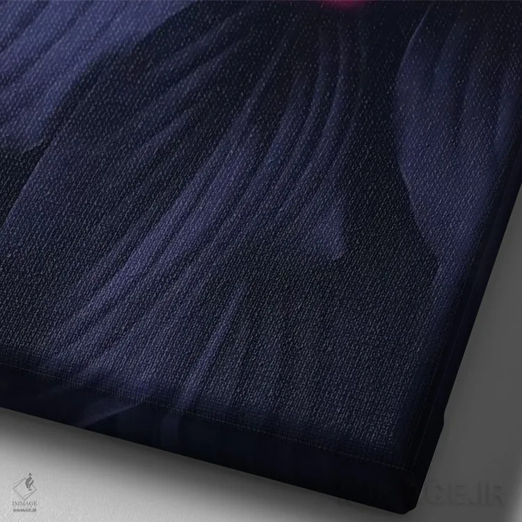 تابلو دکوراتیو فقط حس و حال خوب اثر امانوئلا کاراتونی - نمای نزدیک بافت بوم