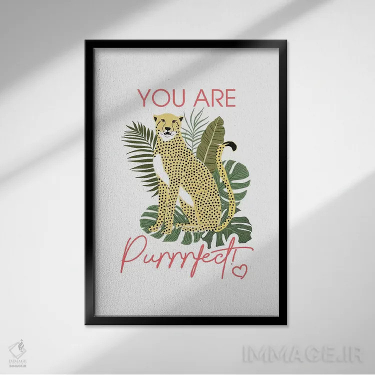 تابلو دکوراتیو تو عالی هستی اثر امانوئلا کاراتونی - نمای قابدار مشکی