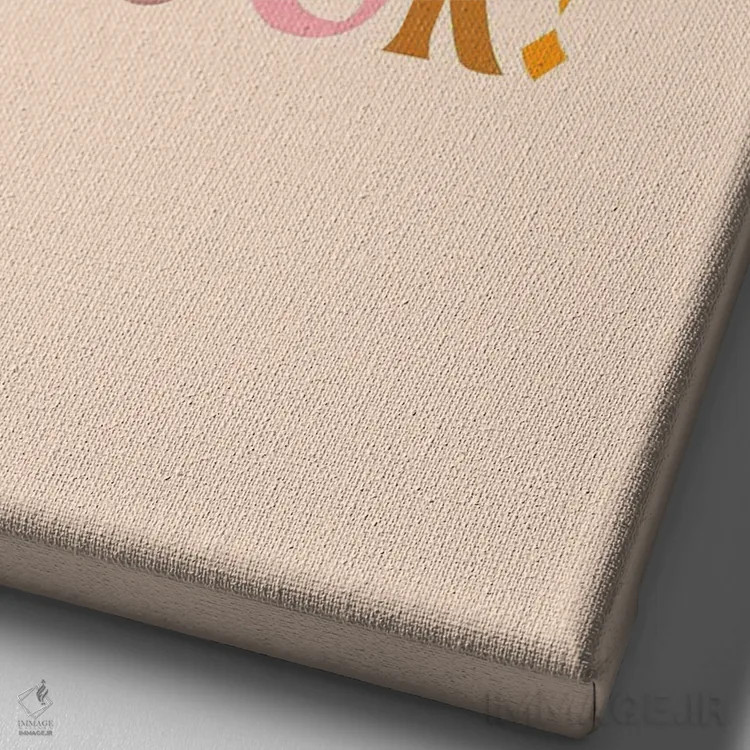 تابلو دکوراتیو اشکالی ندارد اگر خوب نباشی اثر امانوئلا کاراتونی - نمای نزدیک بافت بوم