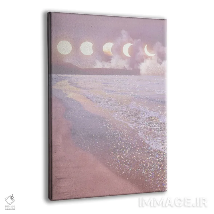تابلو مدرن ساحل درخشان اثر امانوئلا کاراتونی - نمای پرسپکتیو محصول