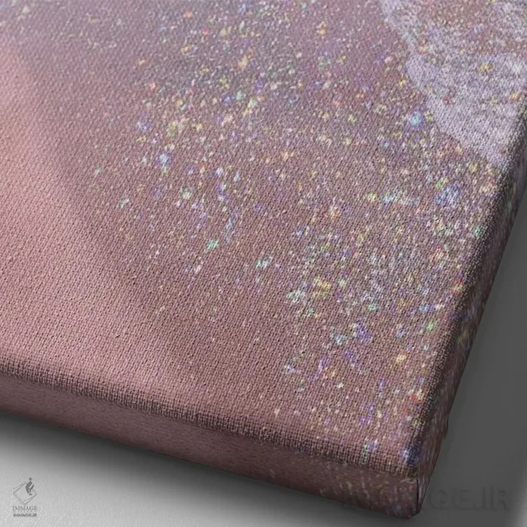 تابلو مدرن ساحل درخشان اثر امانوئلا کاراتونی - نمای نزدیک بافت بوم