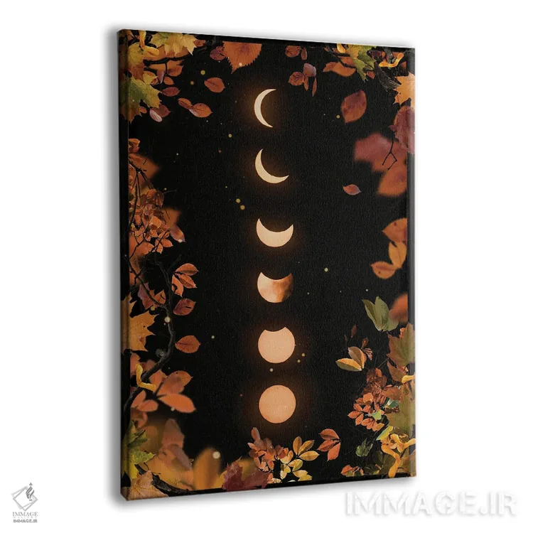 تابلو دکوراتیو فازهای ماه پاییزی اثر امانوئلا کاراتونی - نمای پرسپکتیو محصول