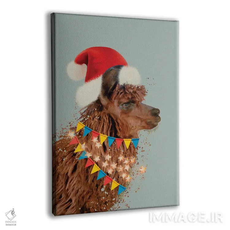 تابلو دکوراتیو کریسمس آلپاکا اثر امانوئلا کاراتونی - نمای پرسپکتیو محصول