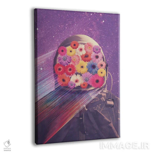 تابلو دکوراتیو گم شده در فضا اثر امانوئلا کاراتونی - نمای پرسپکتیو محصول