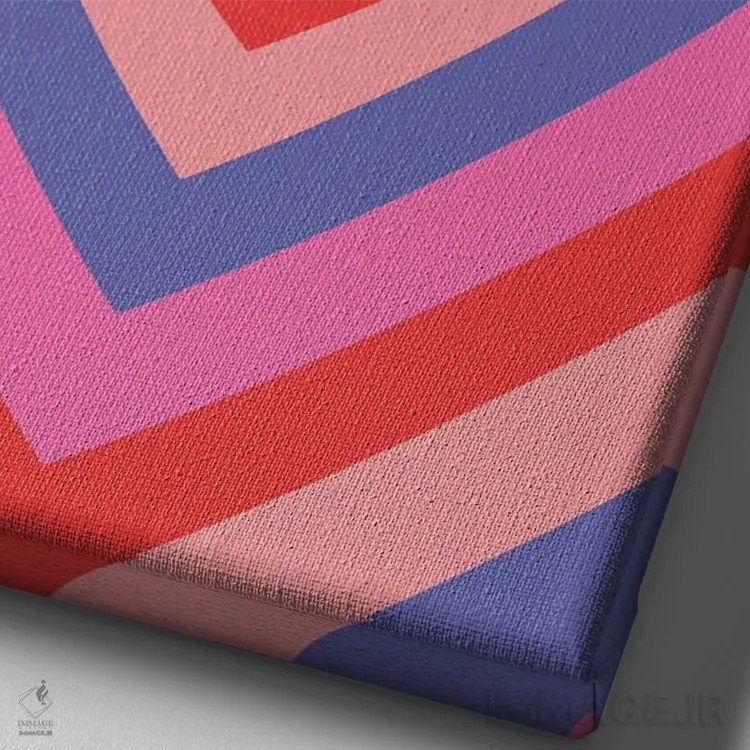 تابلو دکوراتیو عشق عشق عشق اثر امانوئلا کاراتونی - نمای نزدیک بافت بوم