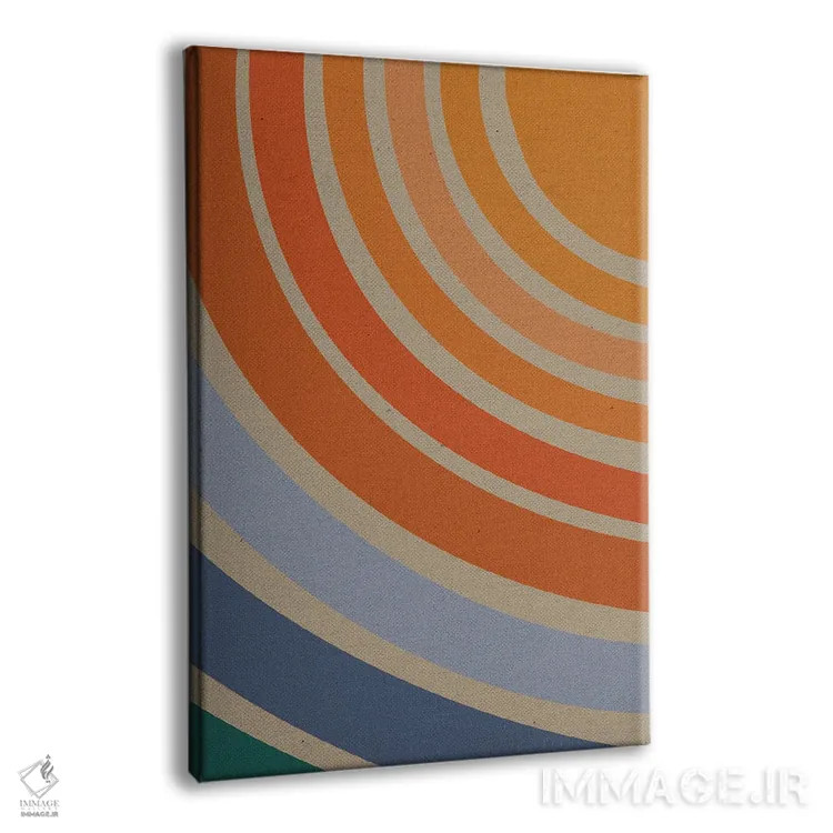 تابلو انتزاعی دنبال خورشید برو اثر امانوئلا کاراتونی - نمای پرسپکتیو محصول