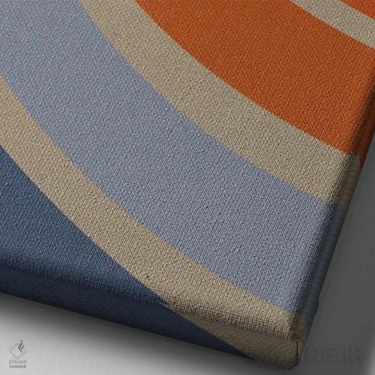 تابلو انتزاعی دنبال خورشید برو اثر امانوئلا کاراتونی - نمای نزدیک بافت بوم