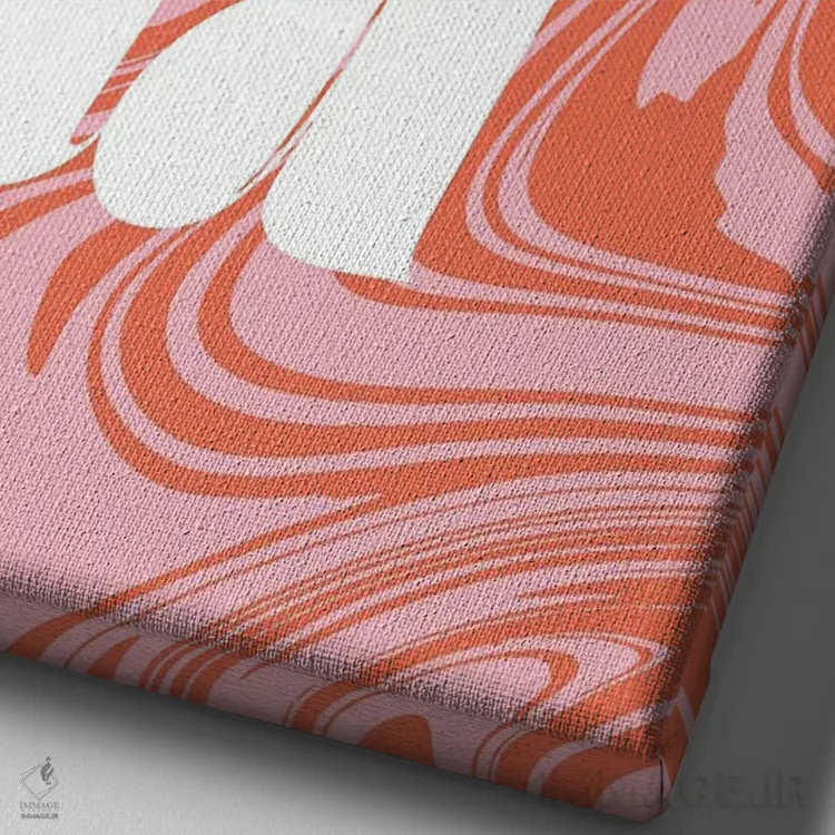 تابلو دکوراتیو وحشی باش اثر امانوئلا کاراتونی - نمای نزدیک بافت بوم