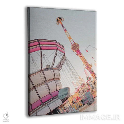 تابلو دکوراتیو شهربازی کلاسیک اثر امانوئلا کاراتونی - نمای پرسپکتیو محصول