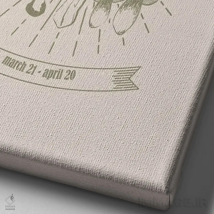 تابلو دکوراتیو قارچ های زودیاک حمل اثر امانوئلا کاراتونی - نمای نزدیک بافت بوم