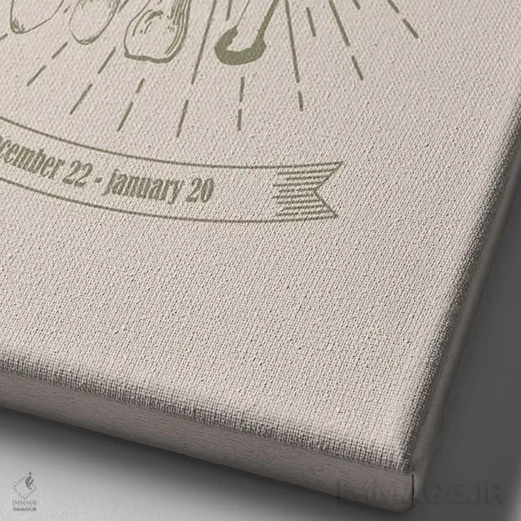 تابلو دکوراتیو قارچ های زودیاک جدی اثر امانوئلا کاراتونی - نمای نزدیک بافت بوم