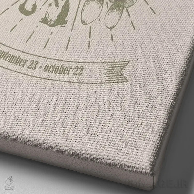 تابلو دکوراتیو قارچ های زودیاک میزان اثر امانوئلا کاراتونی - نمای نزدیک بافت بوم