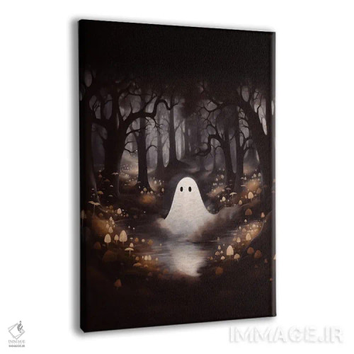 تابلو دکوراتیو روح بین قارچ ها اثر امانوئلا کاراتونی - نمای پرسپکتیو محصول