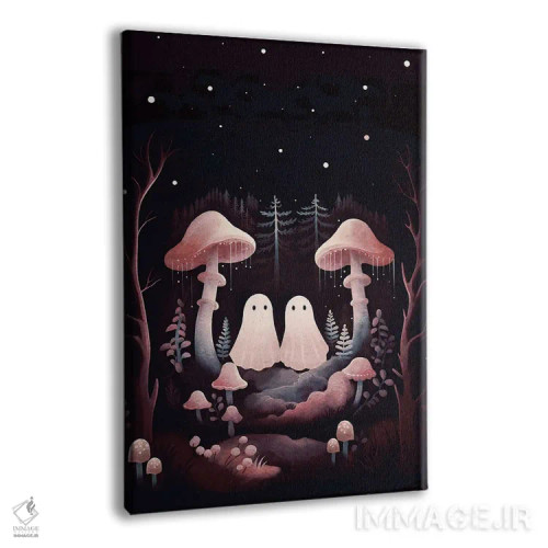 تابلو دکوراتیو ارواح دوقلوی قارچی اثر امانوئلا کاراتونی - نمای پرسپکتیو محصول