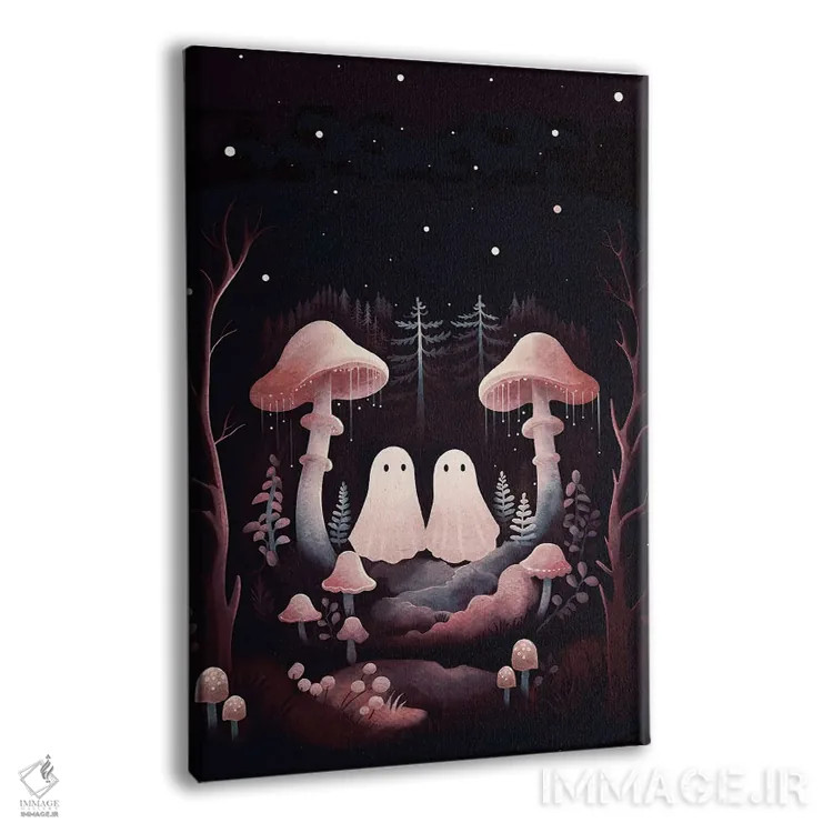 تابلو دکوراتیو ارواح دوقلوی قارچی اثر امانوئلا کاراتونی - نمای پرسپکتیو محصول