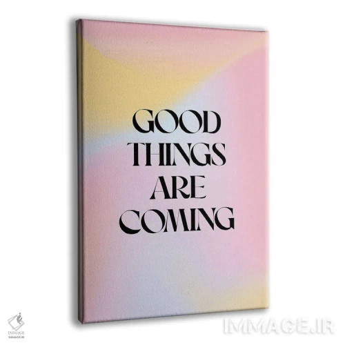 تابلو دکوراتیو چیزهای خوب اثر امانوئلا کاراتونی - نمای پرسپکتیو محصول